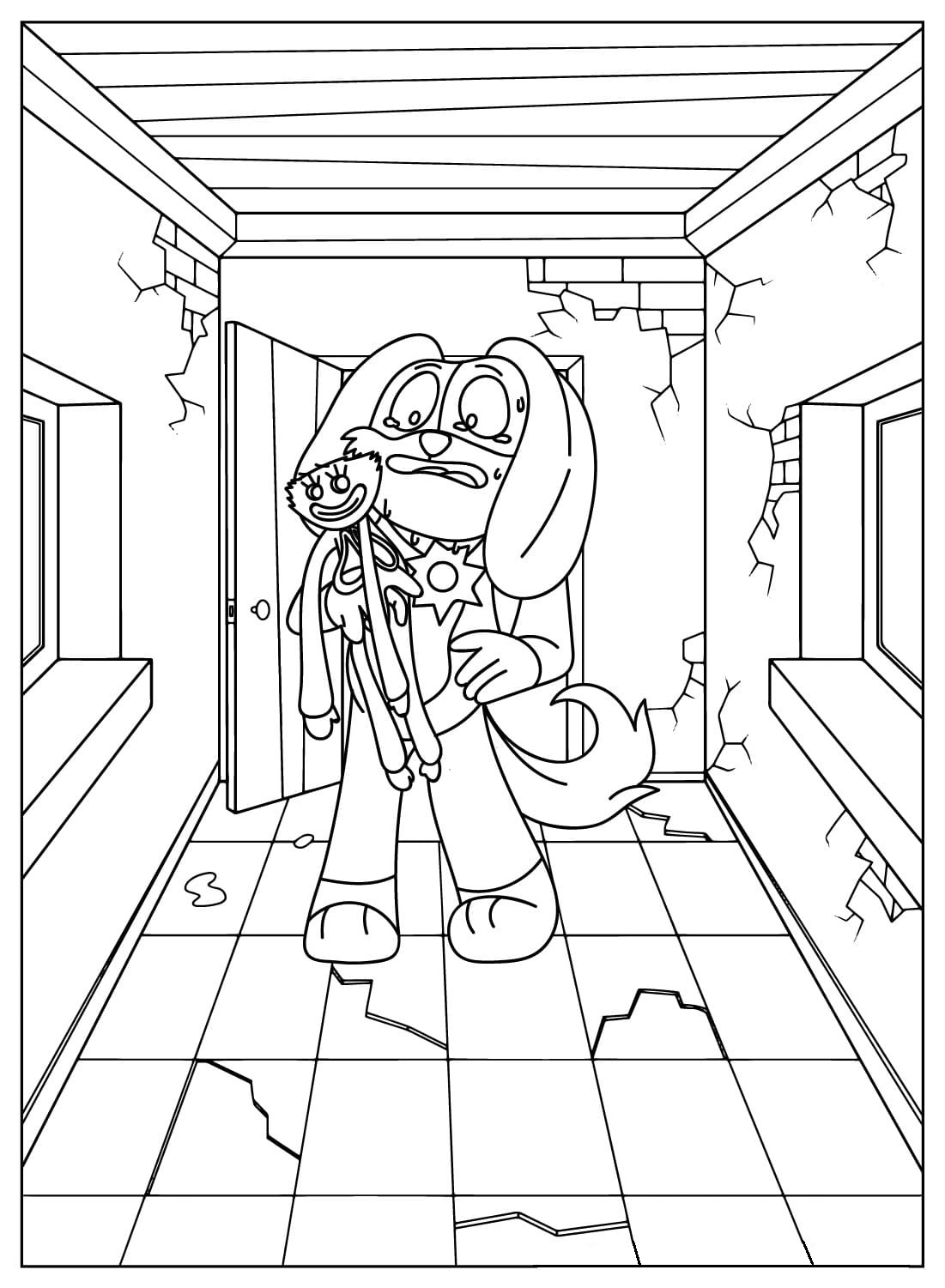 Coloriage Dessiner Dogday simple chez les enfants