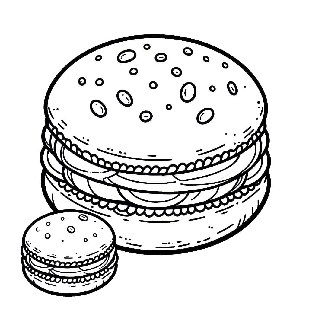 Coloriage Dessiner Macaron 2