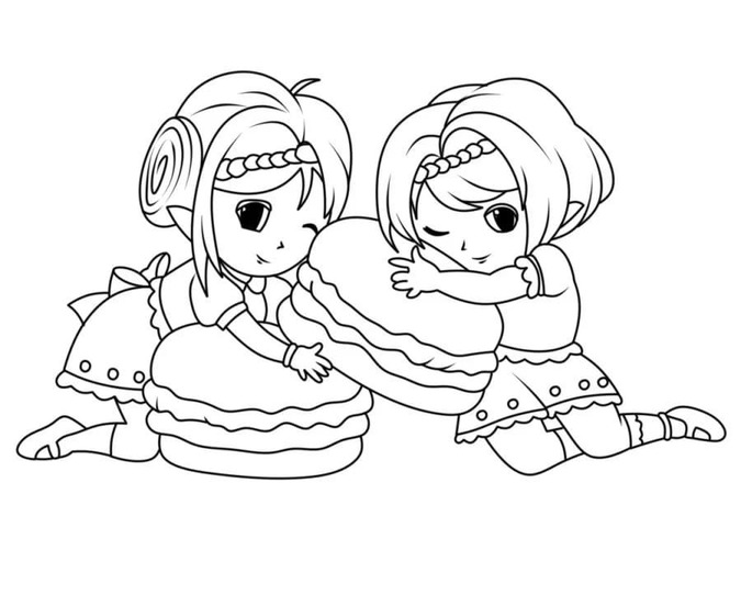 Coloriage Dessiner Macaron esquisser