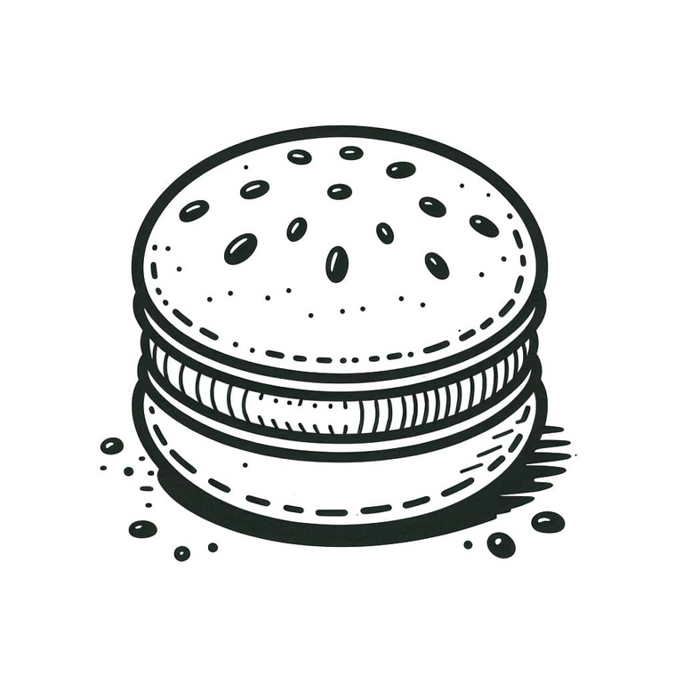 Coloriage Dessiner Macaron gratuite