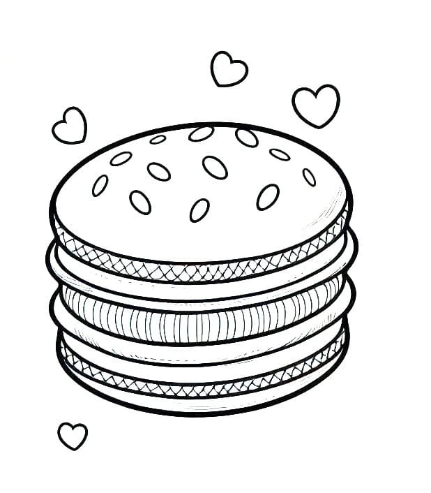 Coloriage Dessiner Macaron simple