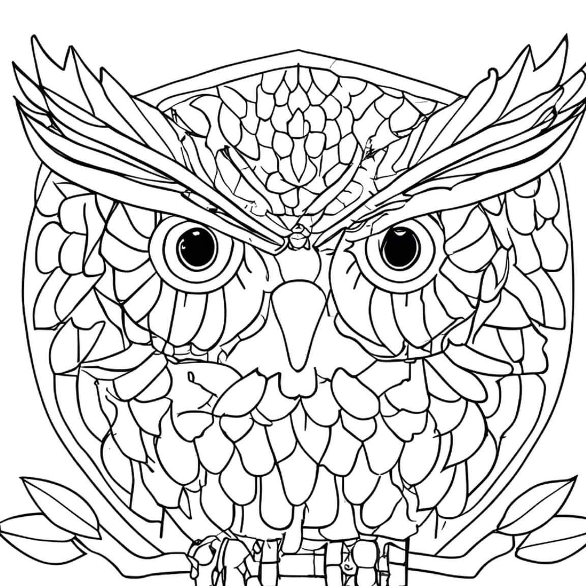 Coloriage Dessiner Mandala Hibou chez enfant