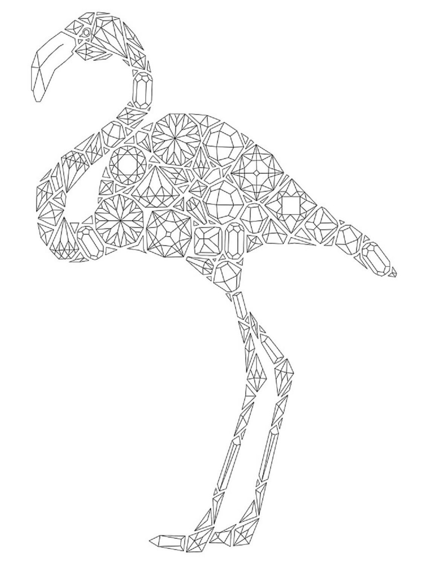 Coloriage Dessiner Mandala Oiseau très simple