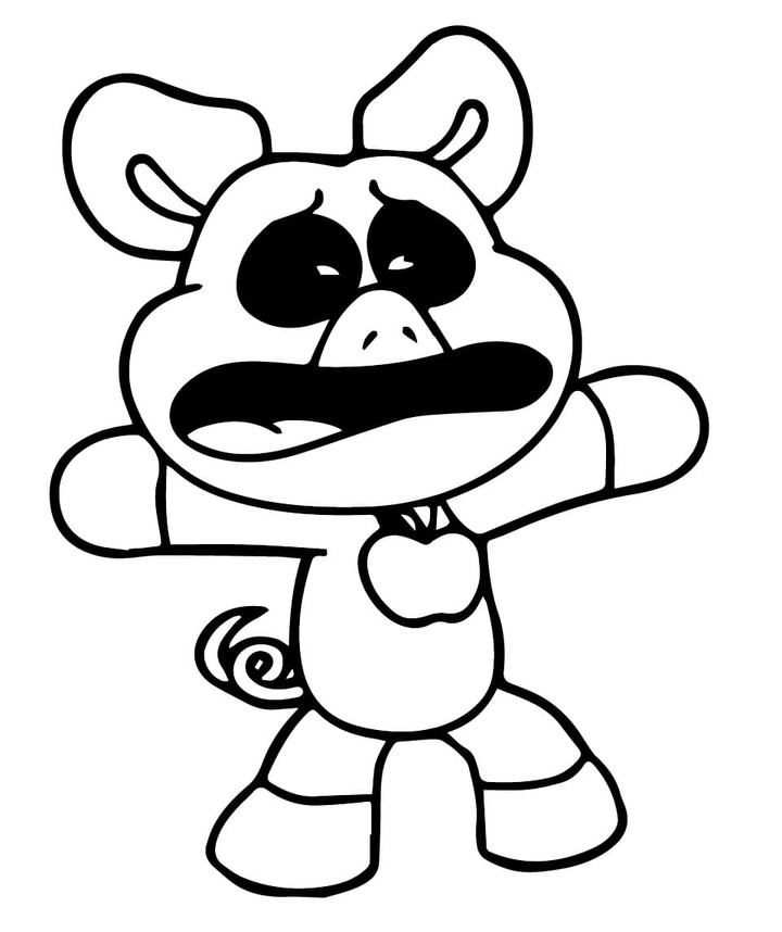 Coloriage Dessiner PickyPiggy facile