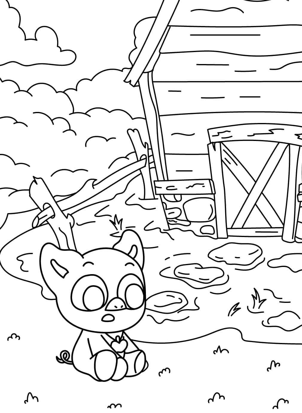 Coloriage Dessiner PickyPiggy gratuit pour les enfants