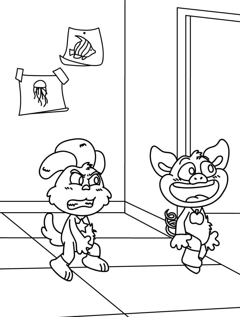 Coloriage Dessiner PickyPiggy imprimable facile