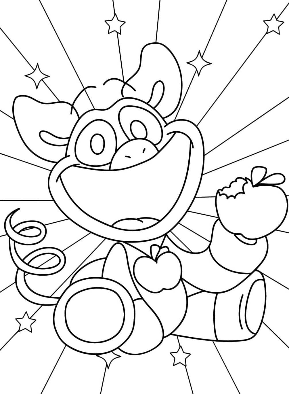 Coloriage Dessiner PickyPiggy simple chez les enfants