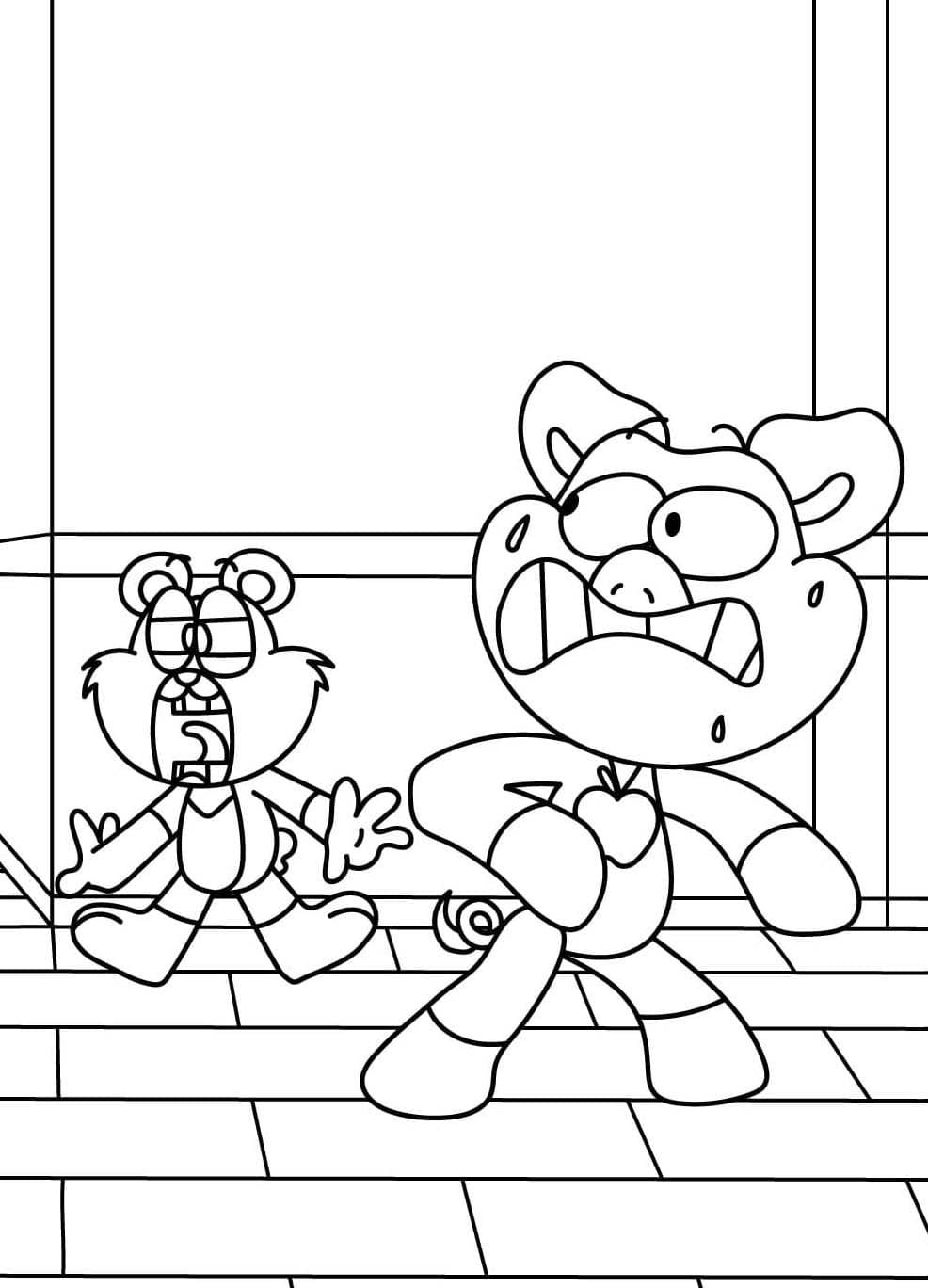 Coloriage Dessiner PickyPiggy simple gratuite