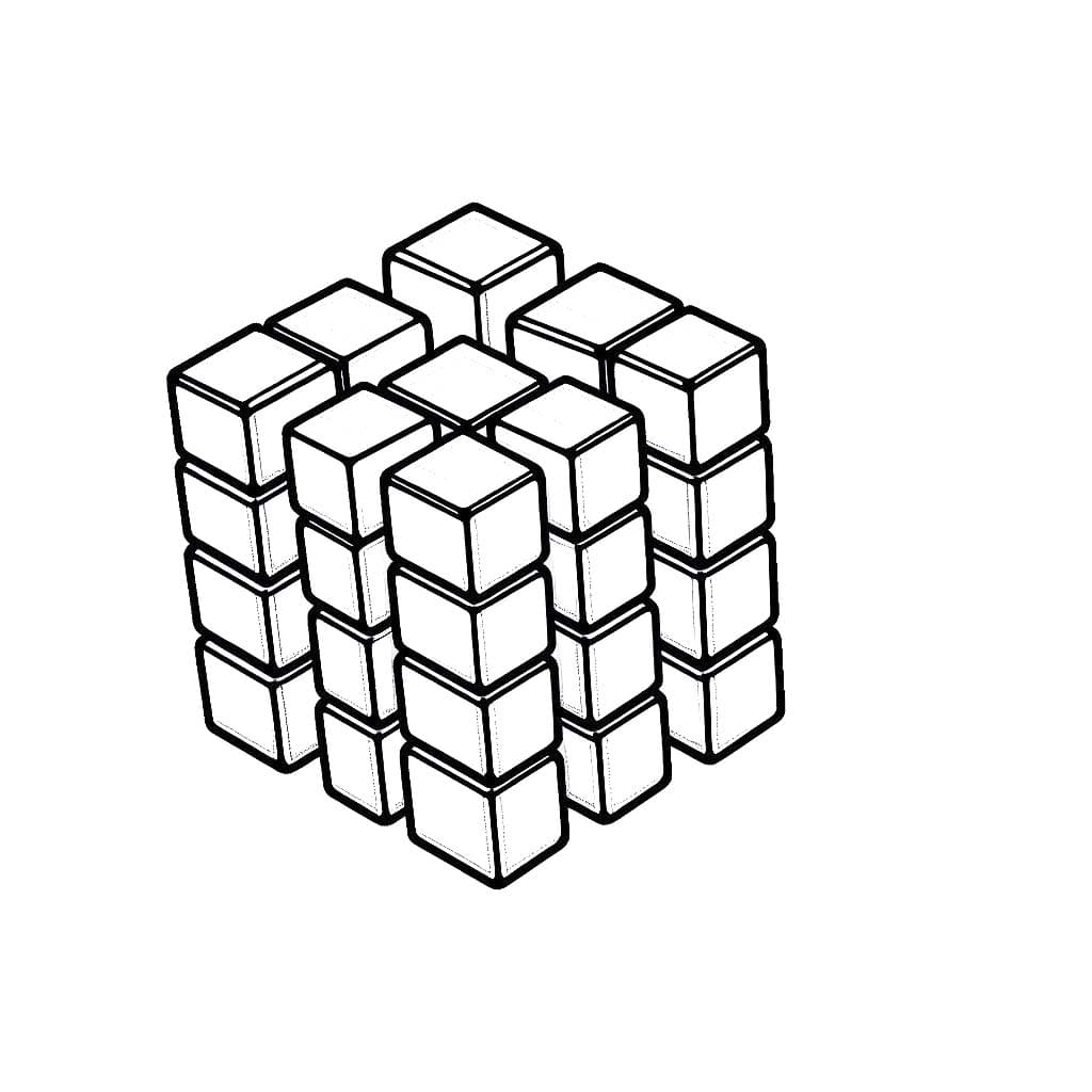 Coloriage Dessiner Rubik 2