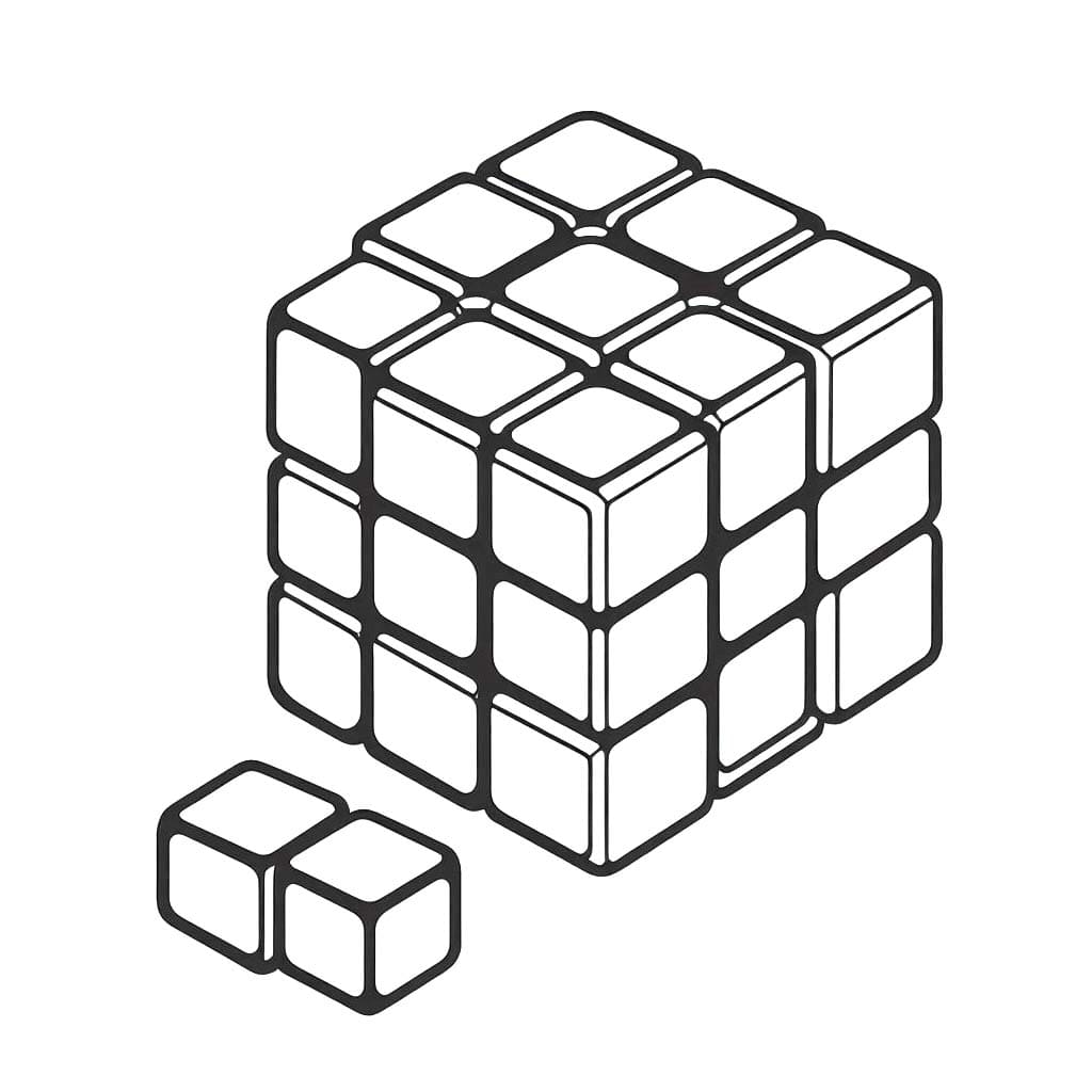 Coloriage Dessiner Rubik 5