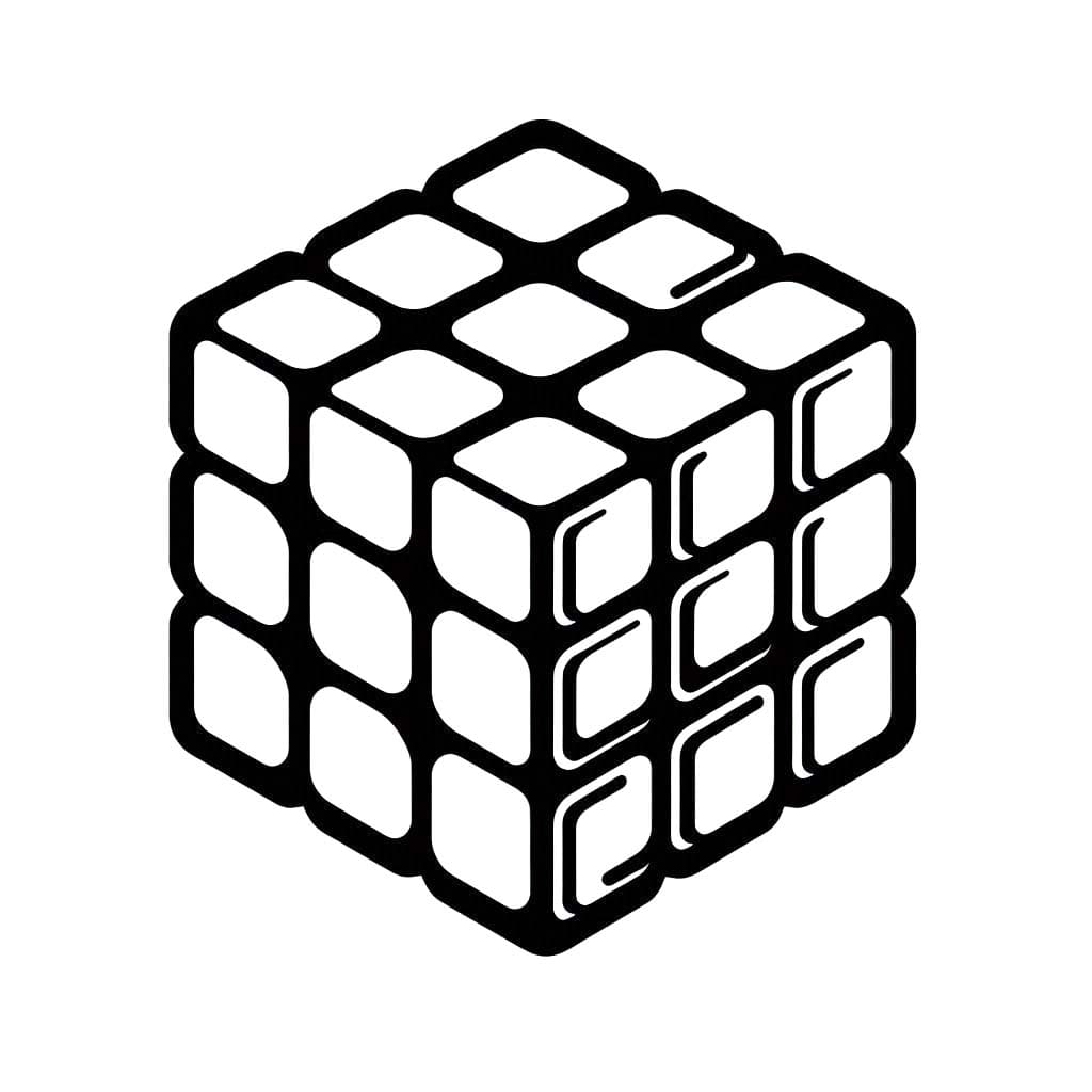Coloriage Dessiner Rubik 6