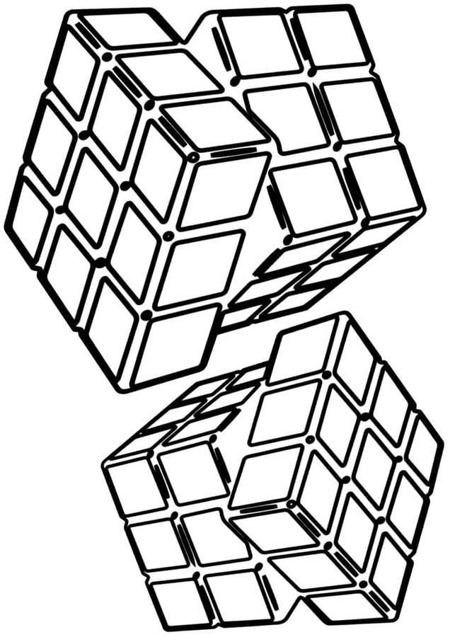 Coloriage Dessiner Rubik chez enfant