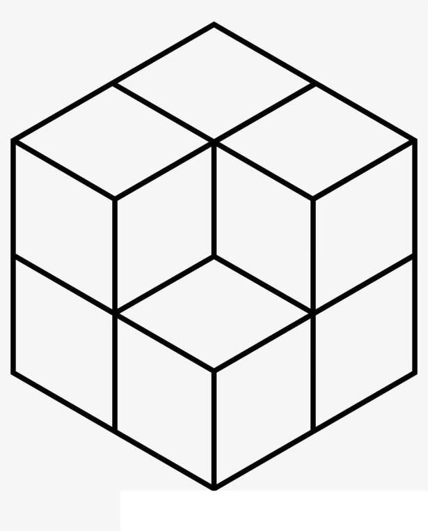 Coloriage Dessiner Rubik imprimable simple