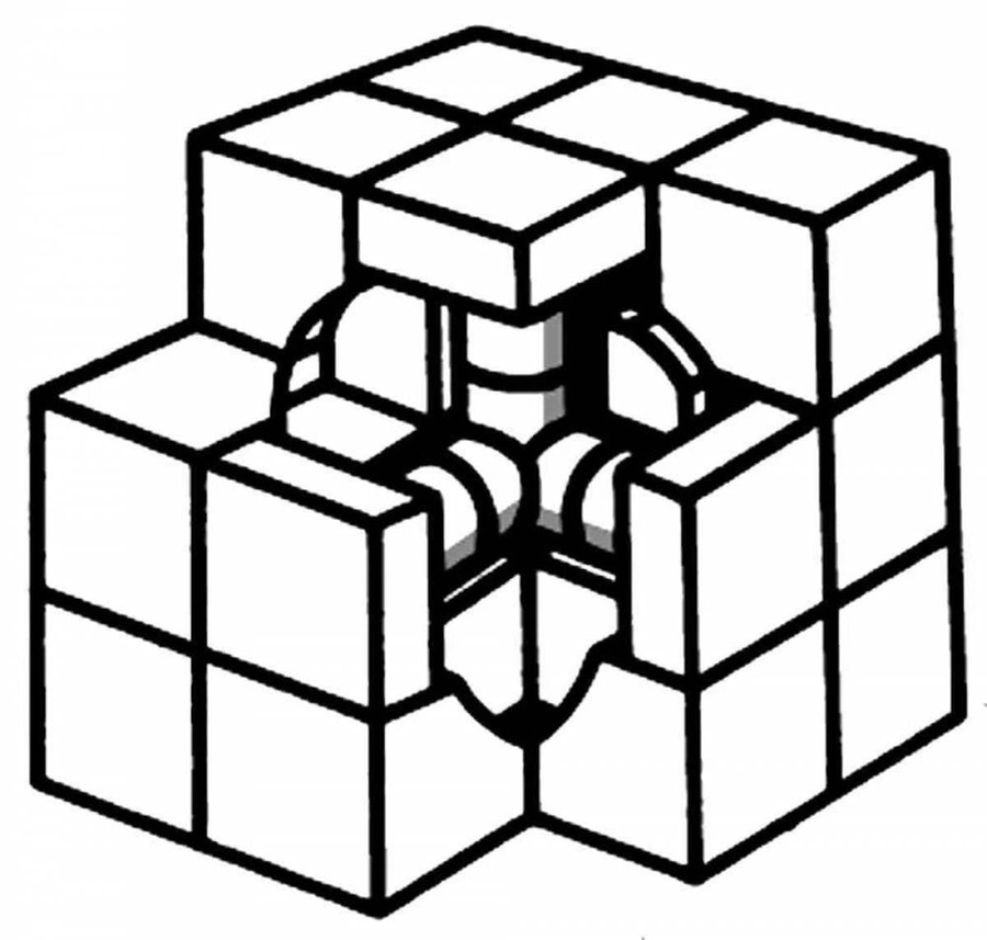 Coloriage Dessiner Rubik pour enfant