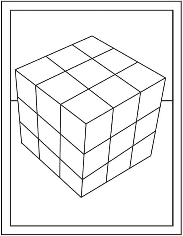 Coloriage Dessiner Rubik pour enfants