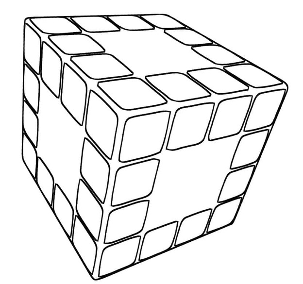 Coloriage Dessiner Rubik pour les enfants
