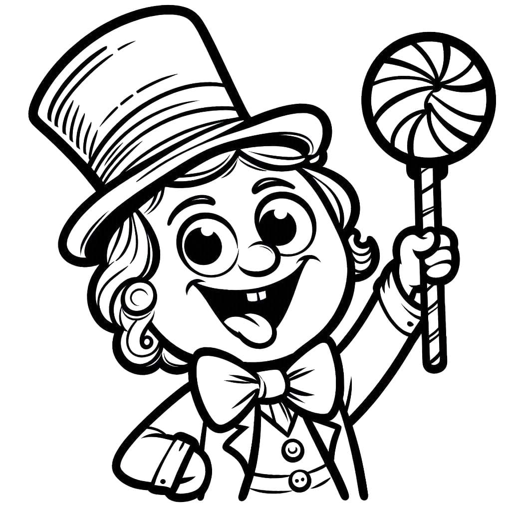 Coloriage Dessiner Wonka 4