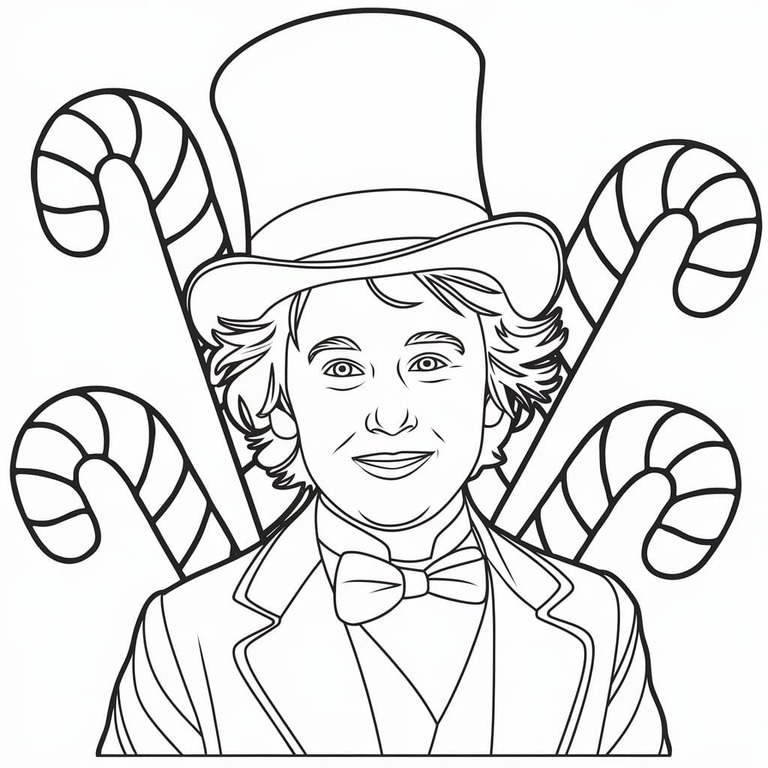Coloriage Dessiner Wonka 6