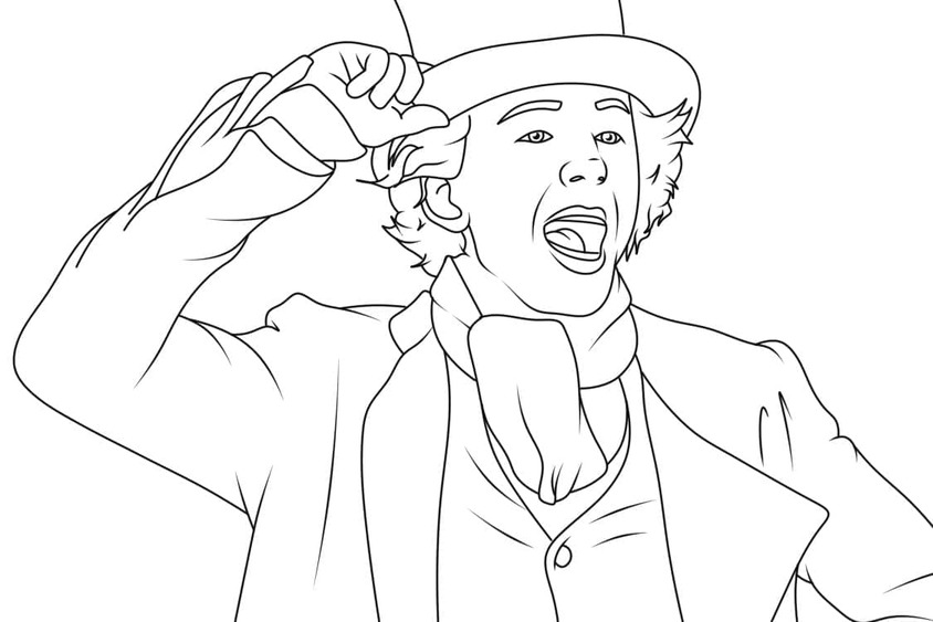 Coloriage Dessiner Wonka chez enfants