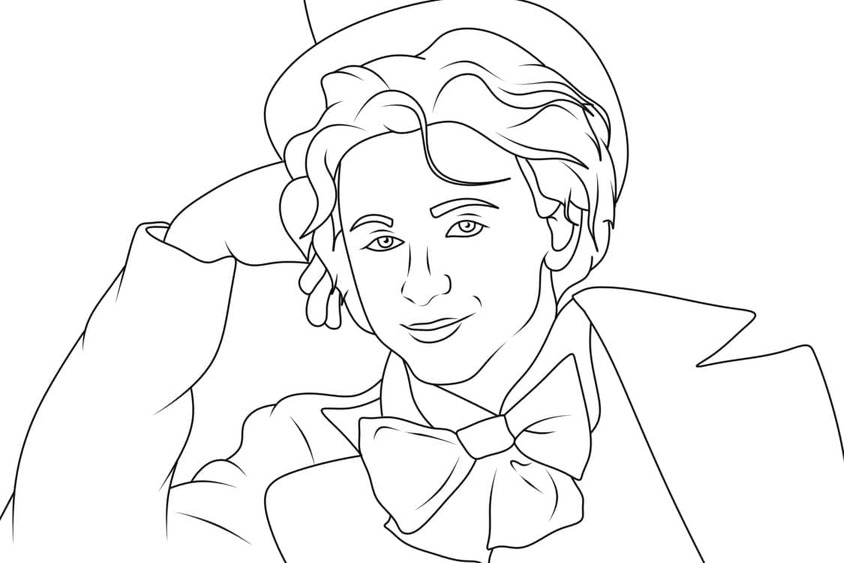 Coloriage Dessiner Wonka chez les enfants