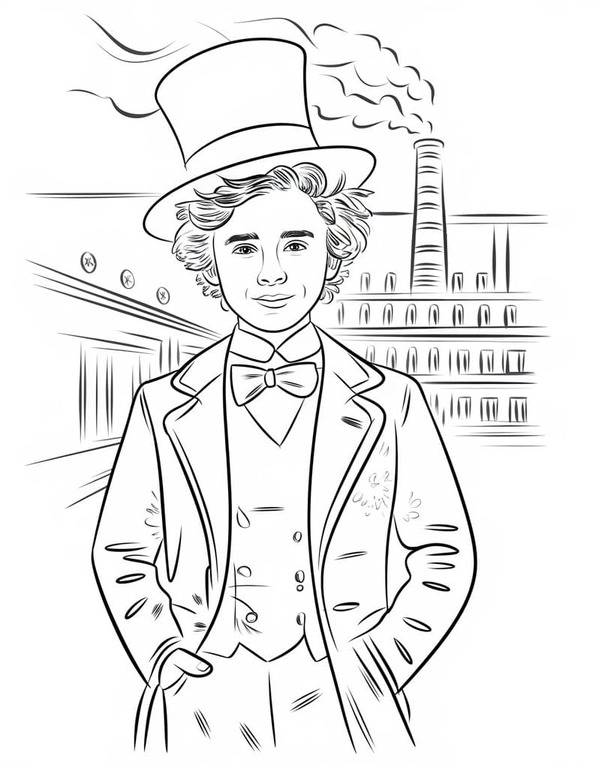 Coloriage Dessiner Wonka imprimable