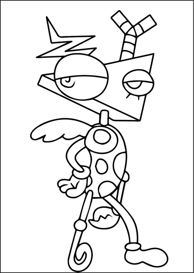 Coloriage Dessiner Zooble facile