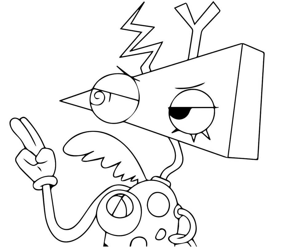 Coloriage Dessiner Zooble simple