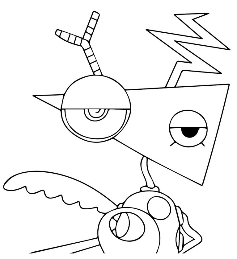 Coloriage Dessiner Zooble visage