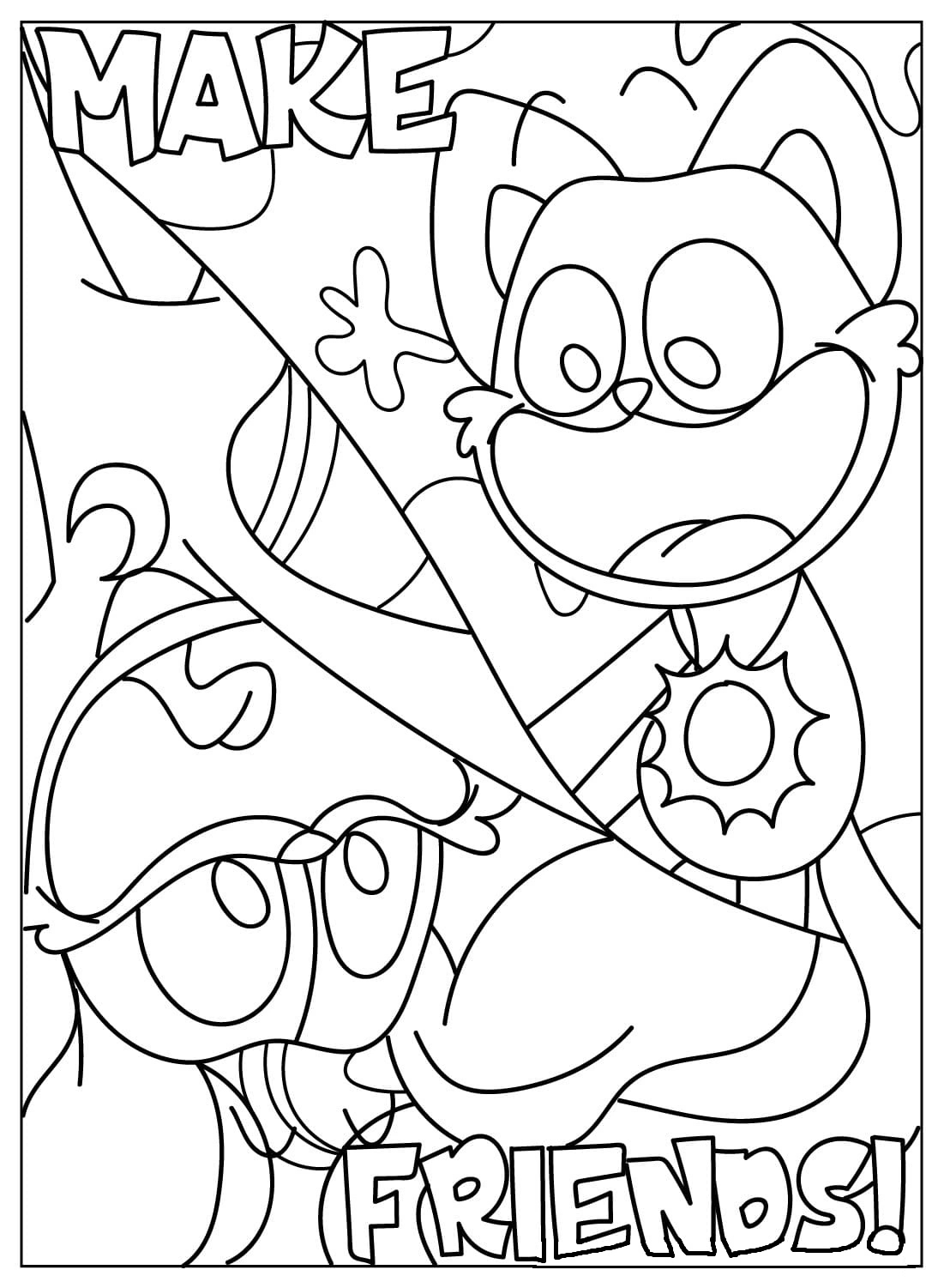 Coloriage Dogday basique chez les enfants