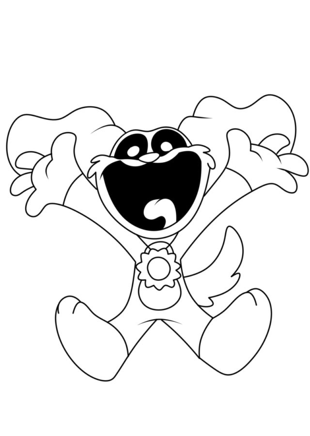 Coloriage Dogday simple chez les enfants