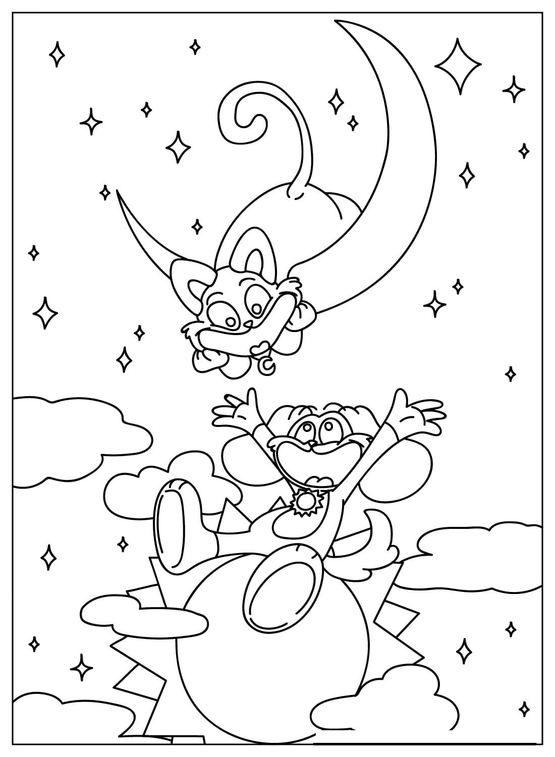 Coloriage Dogday très facile