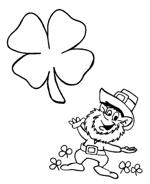 Coloriage Fête de la Saint Patrick gratuit pour les enfants