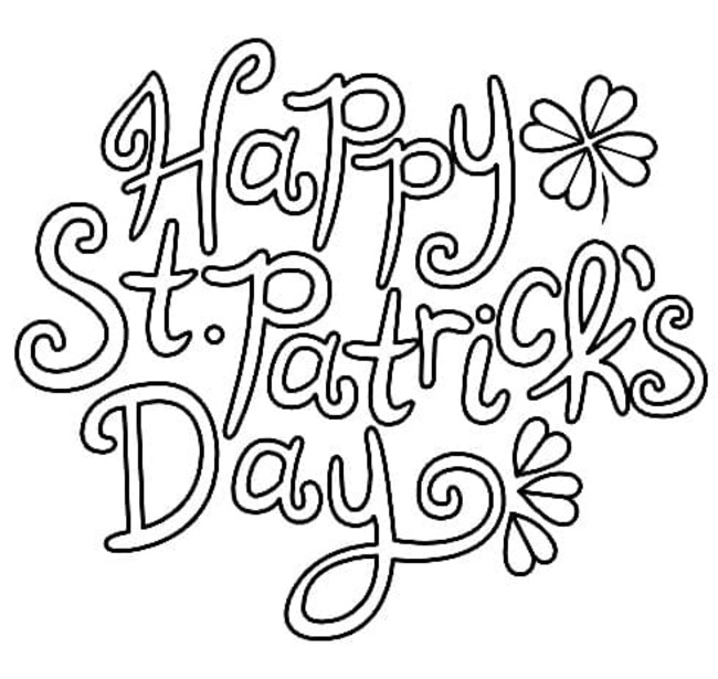 Coloriage Fête de la Saint Patrick à imprimer
