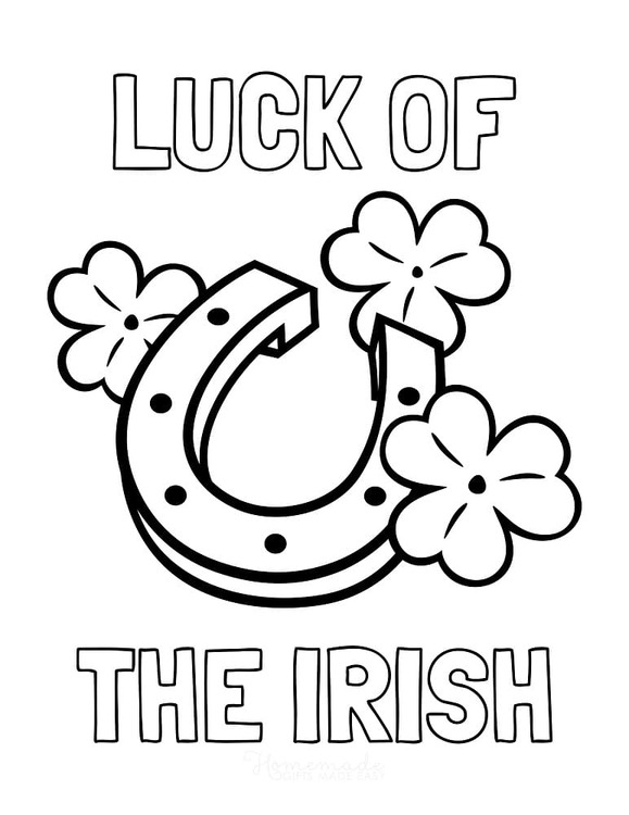 Coloriage Fête de la Saint Patrick pour enfant