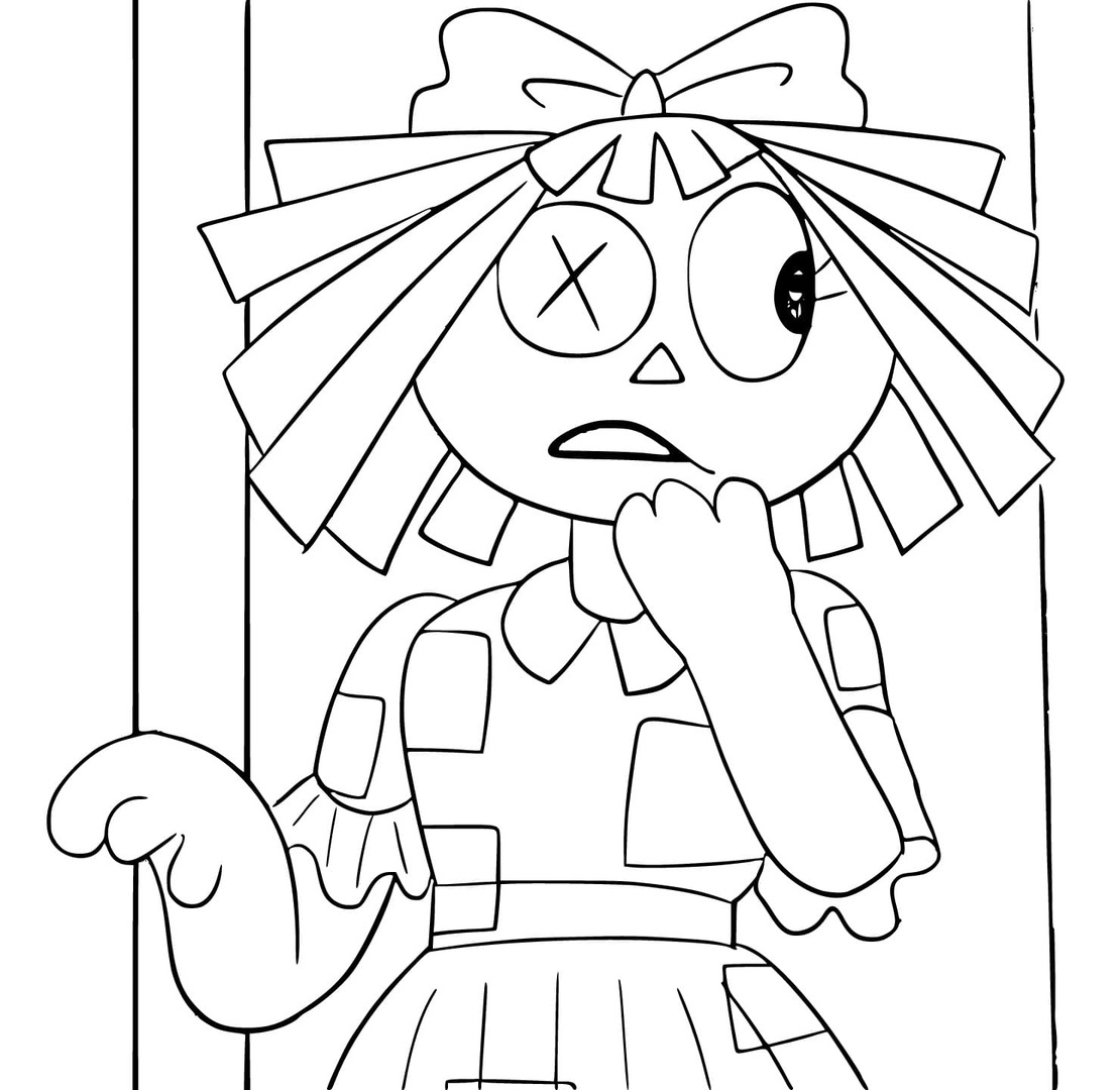 Coloriage Gratuite The Amazing Digital Circus
