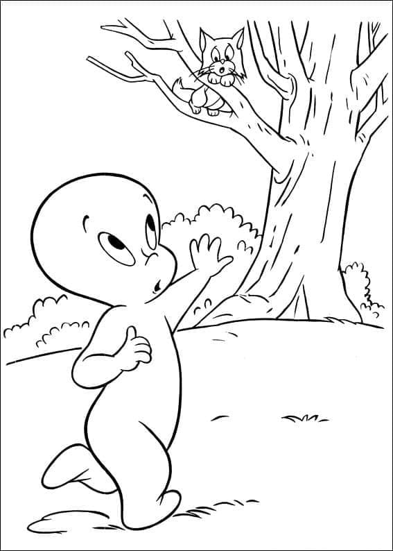 Coloriage Image de Casper gratuite
