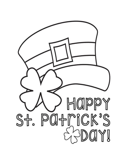 Coloriage Imprimable Fête de la Saint Patrick