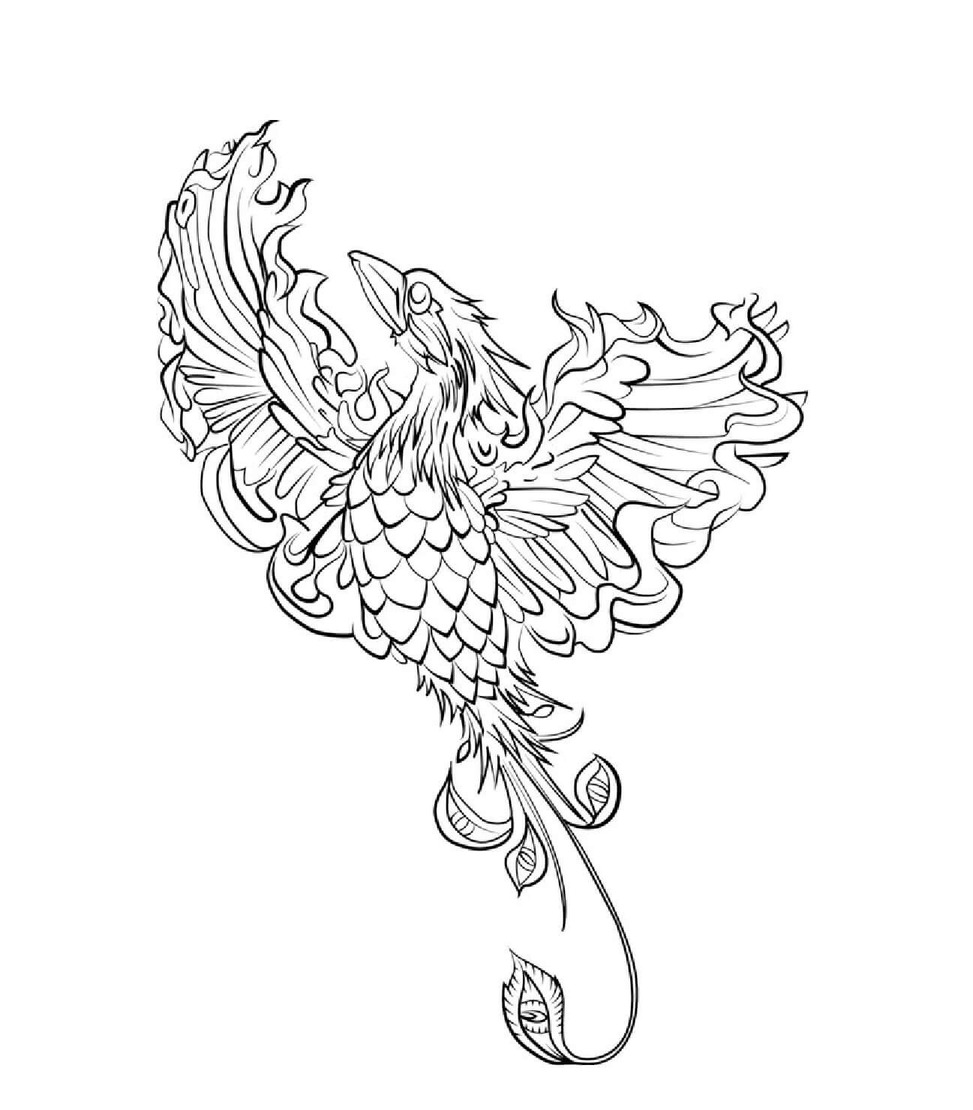 Coloriage Mandala Oiseau basique