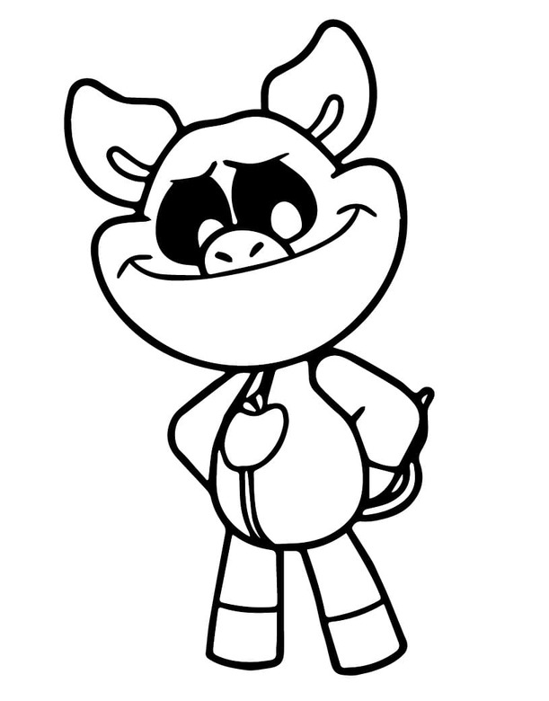 Coloriage PickyPiggy imprimable