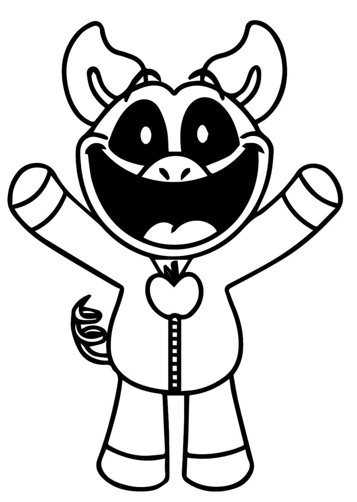 Coloriage PickyPiggy imprimable facile