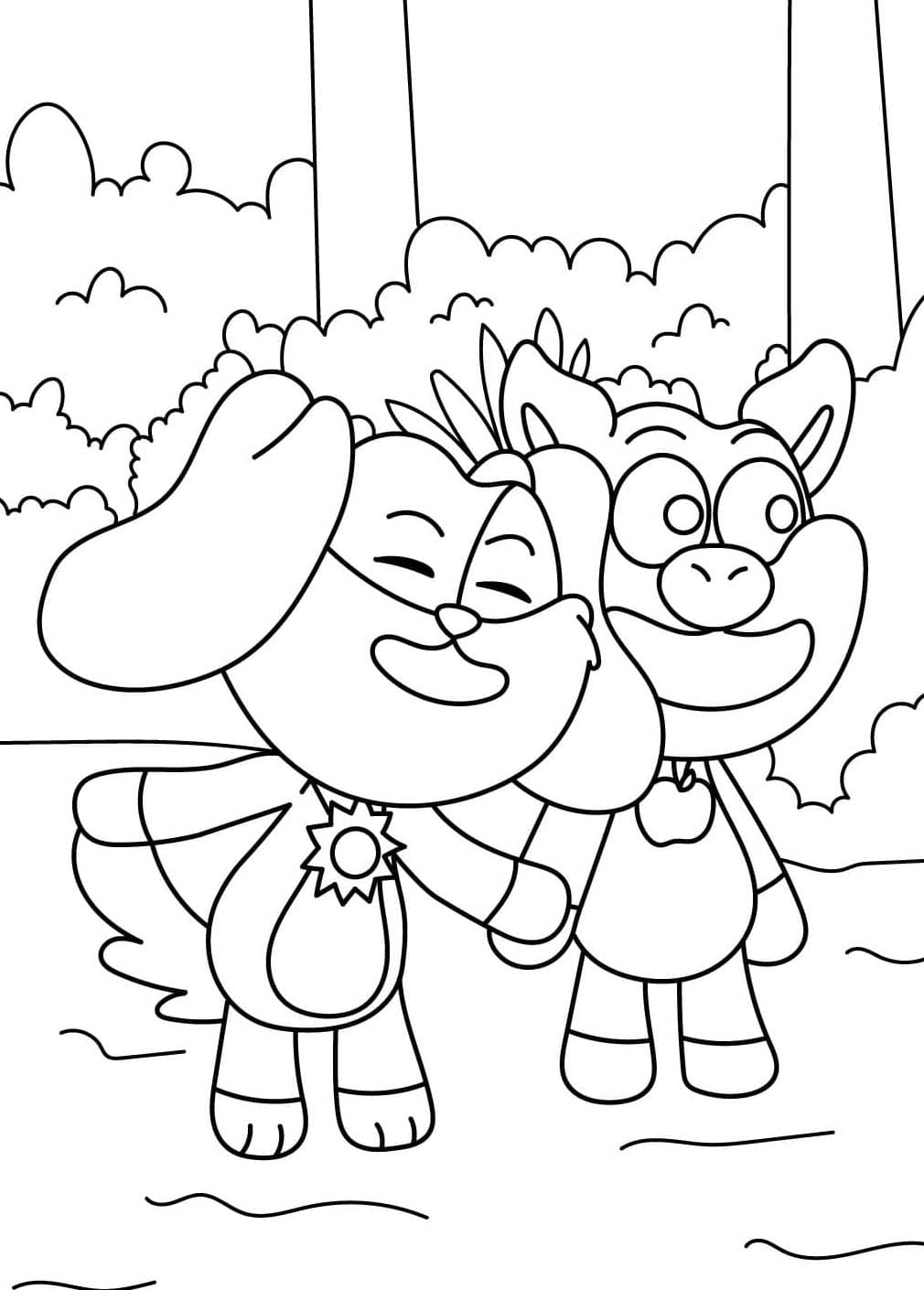 Coloriage PickyPiggy imprimable gratuite