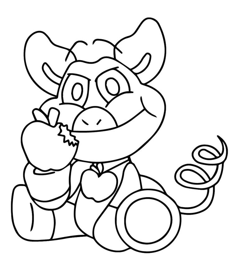 Coloriage PickyPiggy imprimable simple