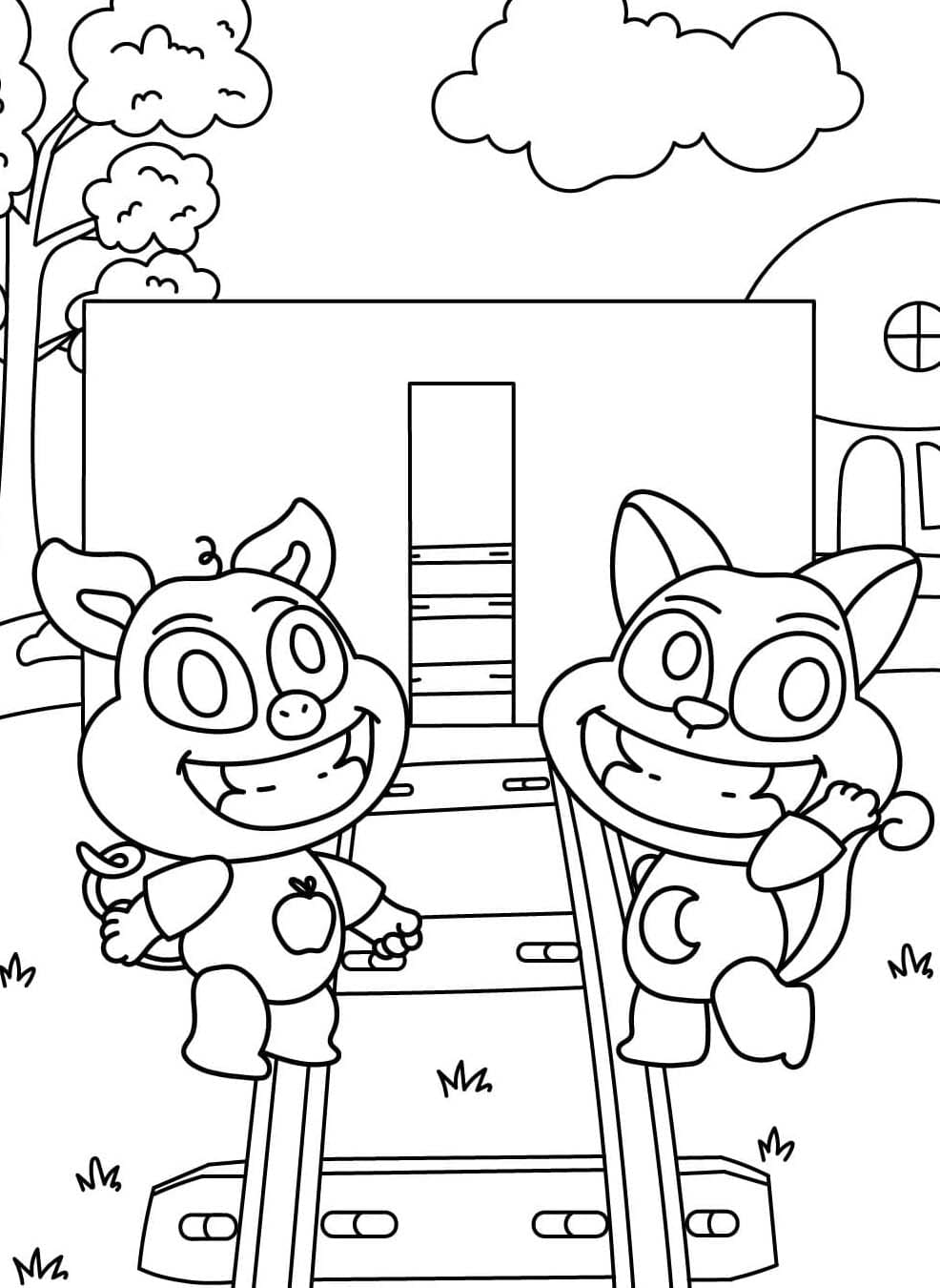 Coloriage PickyPiggy pour enfants