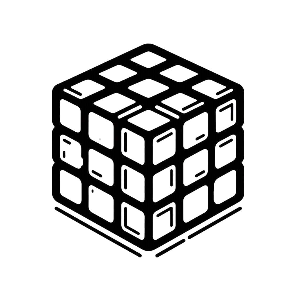 Coloriage Rubik gratuite