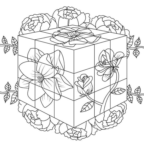 Coloriage Rubik pour enfants