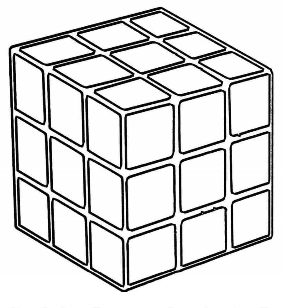 Coloriage Rubik pour les enfants