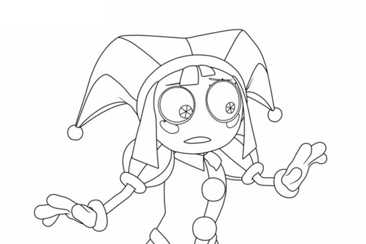 Coloriage The Amazing Digital Circus bonne