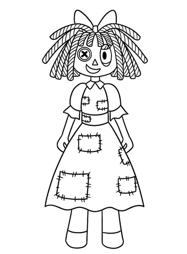 Coloriage The Amazing Digital Circus facile chez les enfants