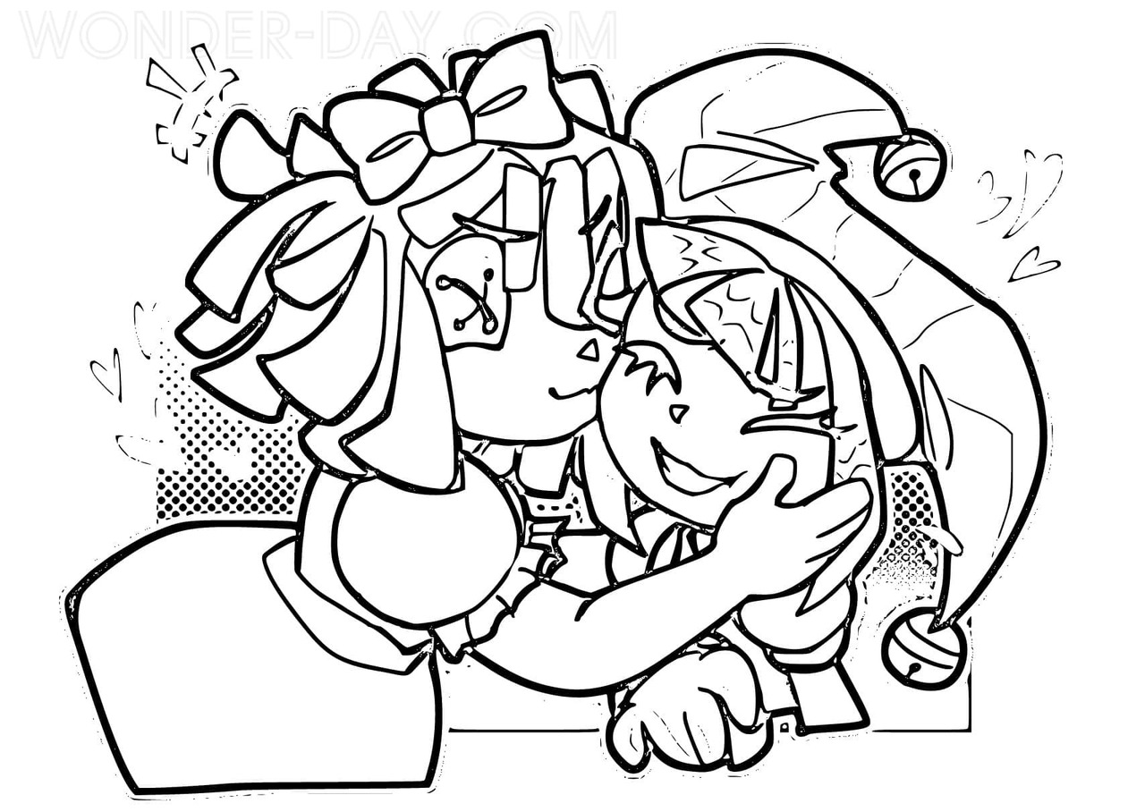 Coloriage The Amazing Digital Circus imprimable pour les enfants