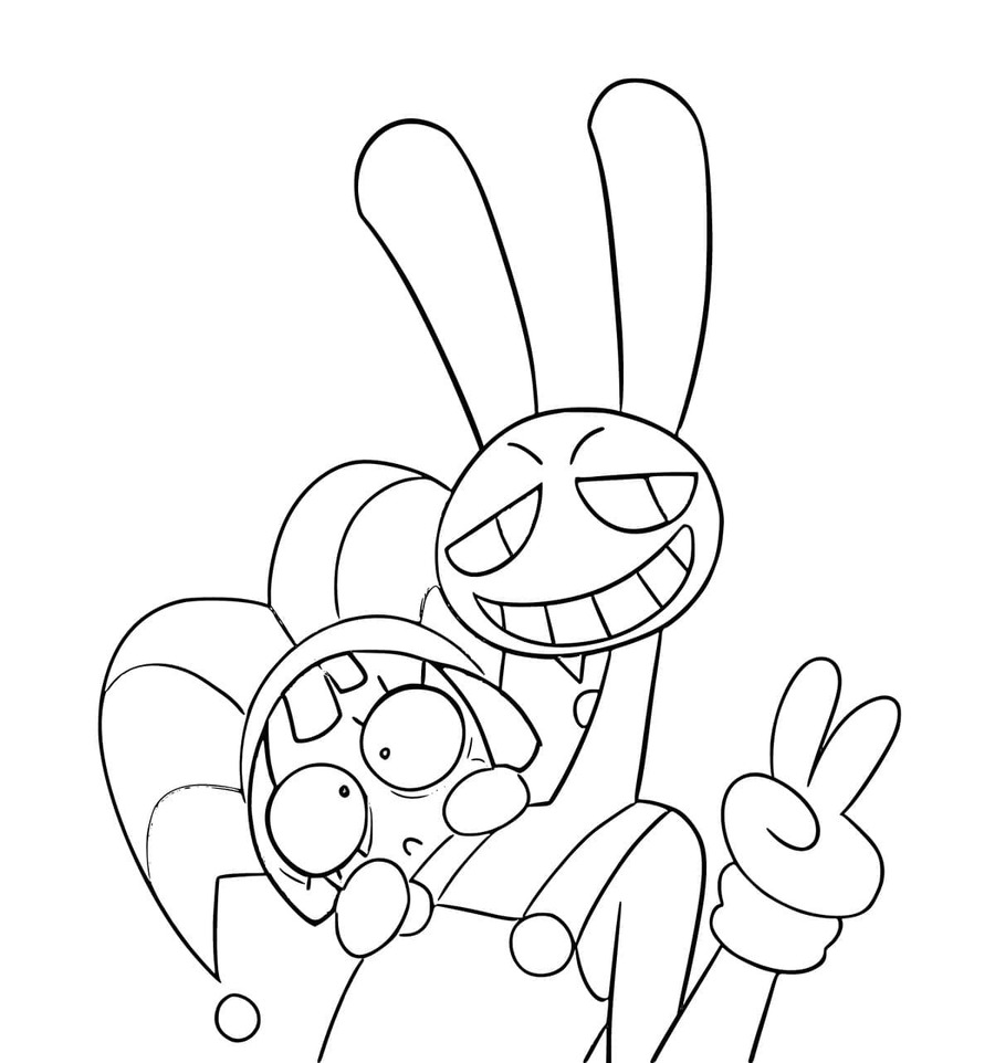 Coloriage The Amazing Digital Circus pour enfants